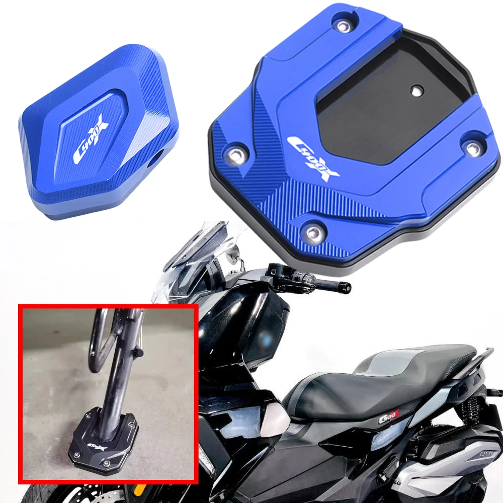 

Fit For BMW C400GT C400X 2019-2023 Motorcycle CNC Foot Side Stand Pad Enlarger Support Kickstand Column Auxiliary Expand Broaden