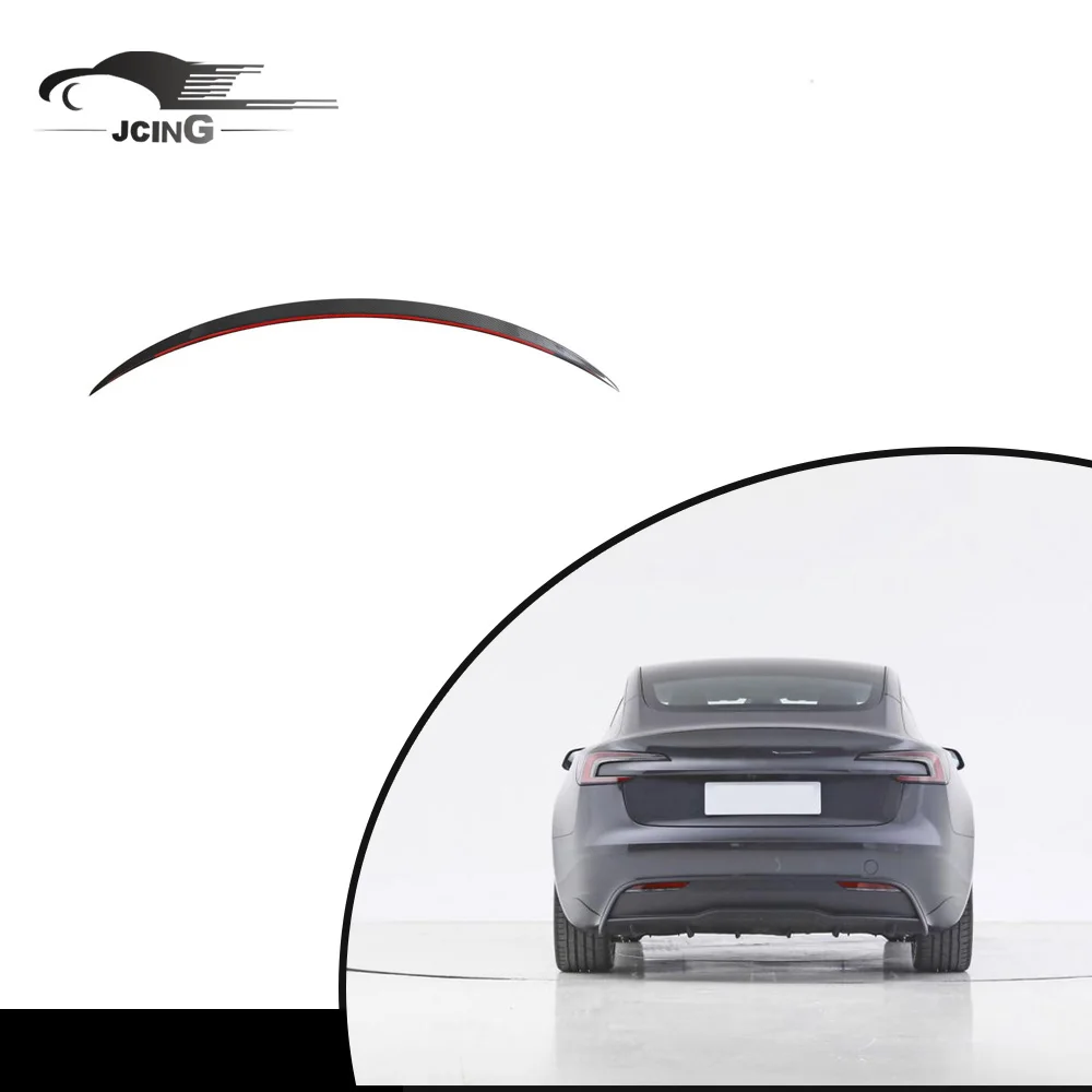 

Dry Carbon Fiber Rear Spoiler For Model 3 2023-2024