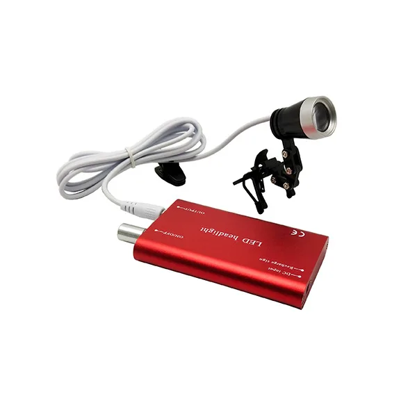 

Portable LED Headlamp for Oral Otolaryngology Adjustable Brightness Iron Clip Electric Plastic Operation Lighting