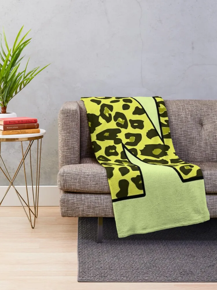 Letter N Laser Lemon Leopard Animal Print Throw Blanket For Decorative Sofa Polar Hairys Picnic Blankets