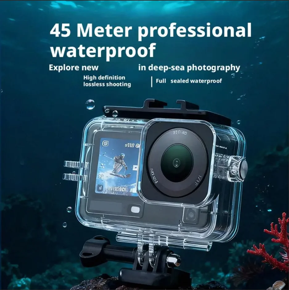 

For DJI Action 6 Magnetic 70 Meter Professional Waterproofing Diving Protective Anti-Drop Shell Underwater Filter Horizontal
