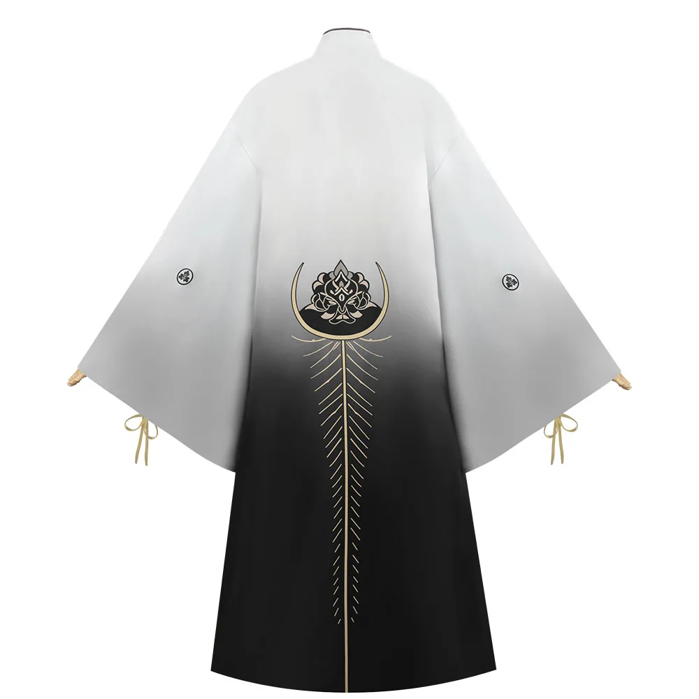 Fox Man Mask Cosplay Anime Hill Kotoyuki Tsuneki Costume White Kimono Mask Set Halloween Party Play Silent Prop Outfit