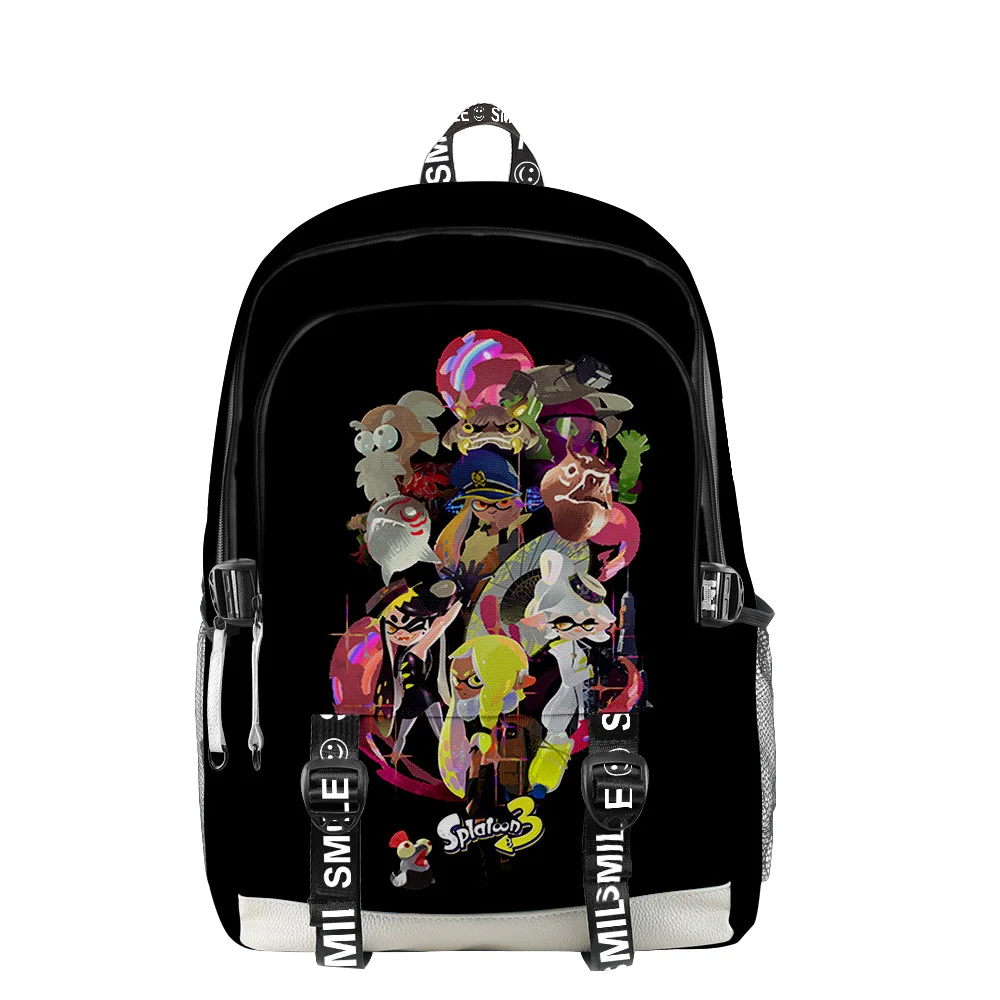 2022 Hot Splatoon 3 Backpack Adults Kids School Bag Game Daypack Unisex Bags