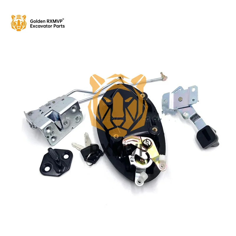 For Liugong 150E 915E 920E 922E 936E 9075E Cab Door Lock Cab Door Lock Assembly Lock Block Handle Excavator Parts