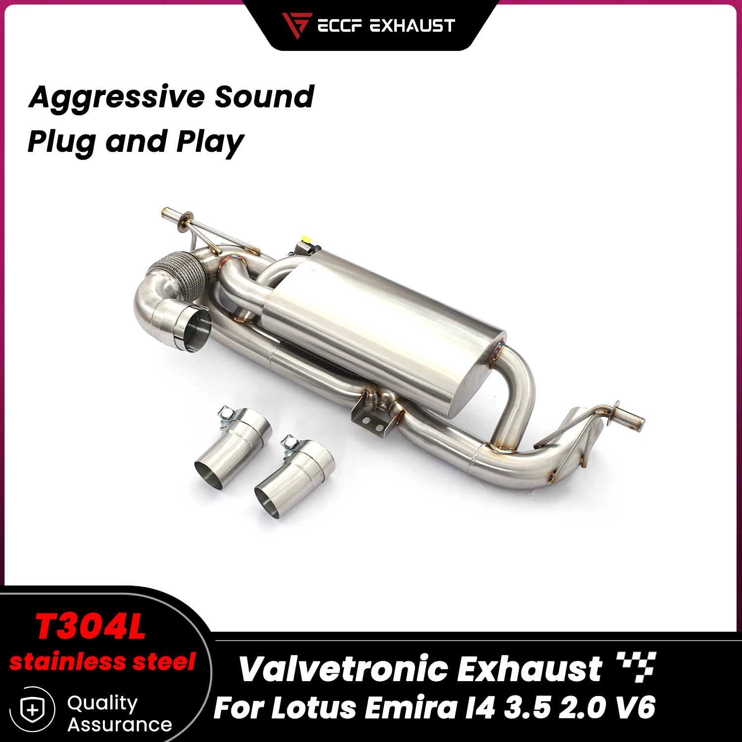 

Aggressive Exhaust Sound Valvetronic Exhaust Catback Exhaust for Lotus Emira I4 3.5 2.0 V6 Performance Upgrade Easy Installation