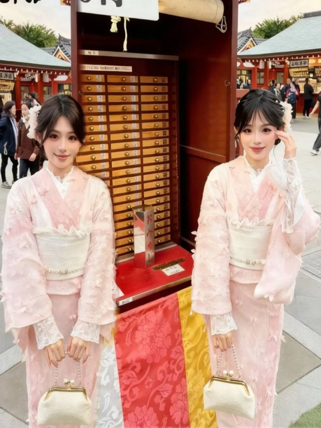 

Revised Formal Pink Lace Kimono Vintage Photography Atmosphere Gentle Photography Clothing Stage Costume Women's Fashion