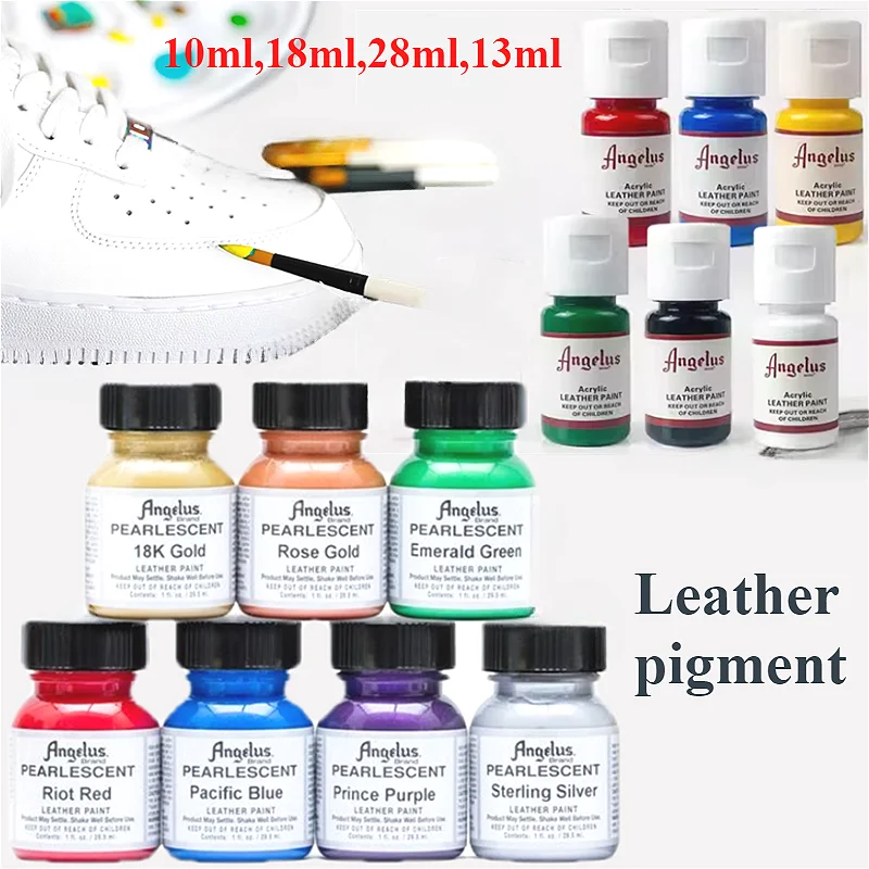 10/13/18/28ml Sub-package Leather Pigment Do Not Fade Dye DIY Sneaker Bag Graffiti Drawing Coloring Change Color Repair Material