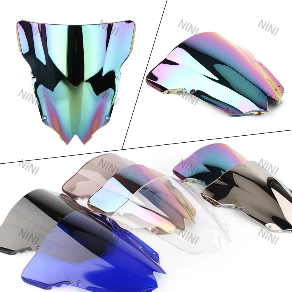 

Motorcycle screen For Yamaha YZF R6 600 2008-2012 2013 2014 2015 2016 09 Double Bubble Windshield Deflector Protector WindScreen