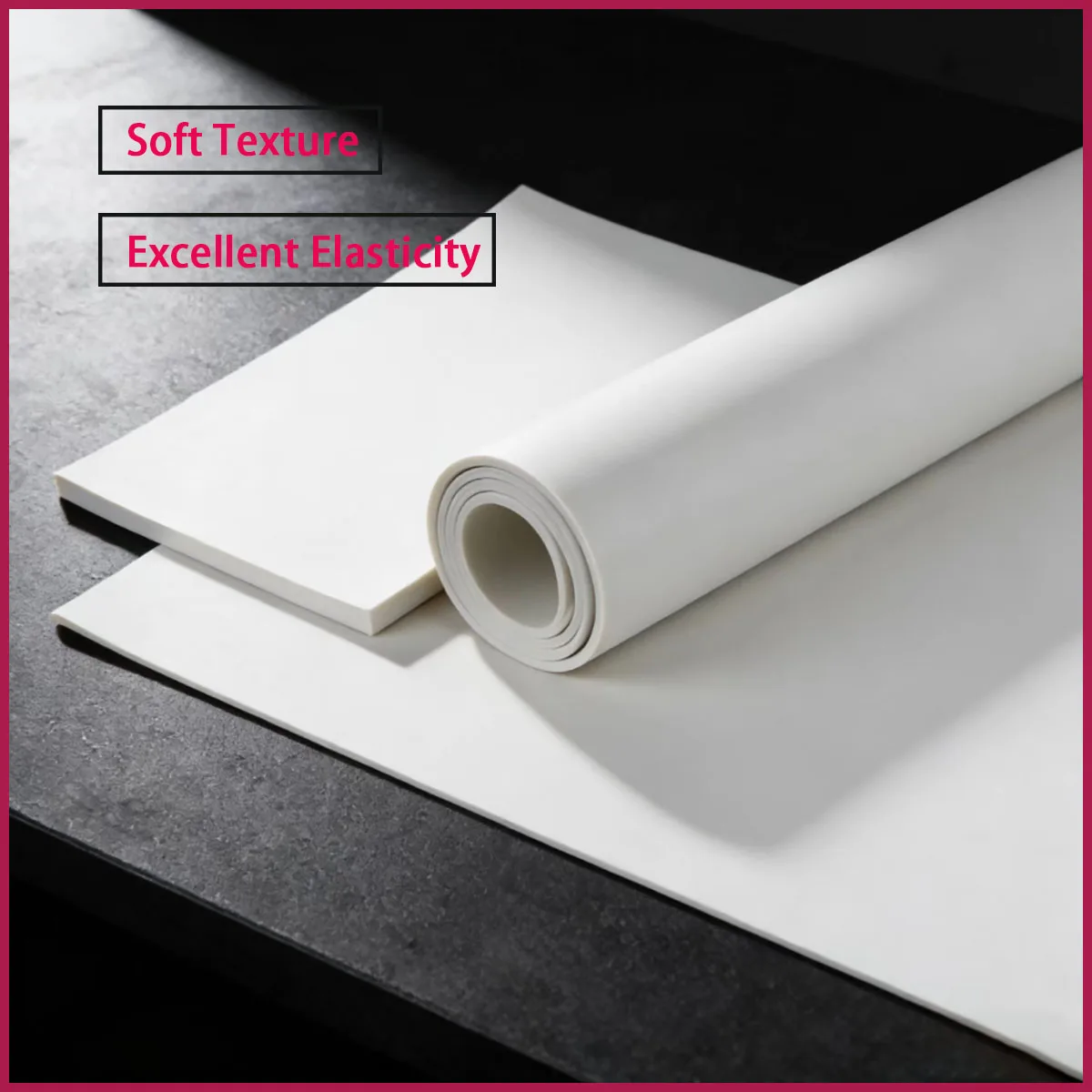 High Quality White Natural Rubber Sheet 1-30mm Thickness Wear & Acid-Alkali Resistant Customizable