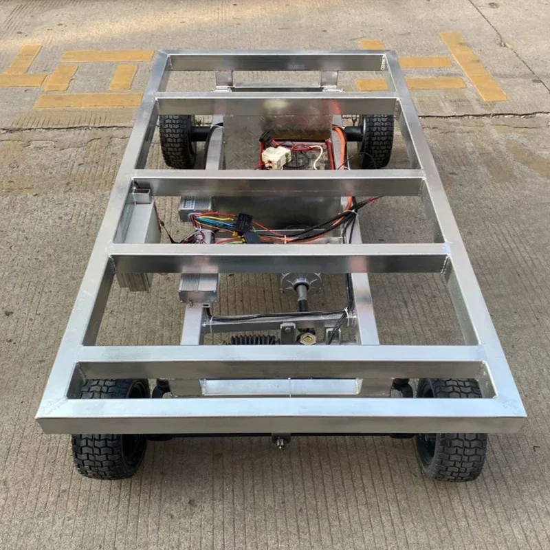 Remote control steering,electric four-wheel flat plate transportation,chassis dispenser,wheeled lifting platform48v60v universal