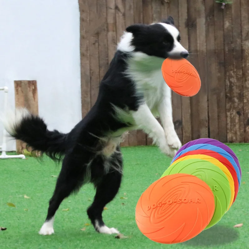 Jouet interactif en silicone en forme de soucoupe volante HH pour chiens et chats, résistant aux morsures, jeu pour animaux de compagnie, parfait pour l'entraînement et le divertissement des chiots