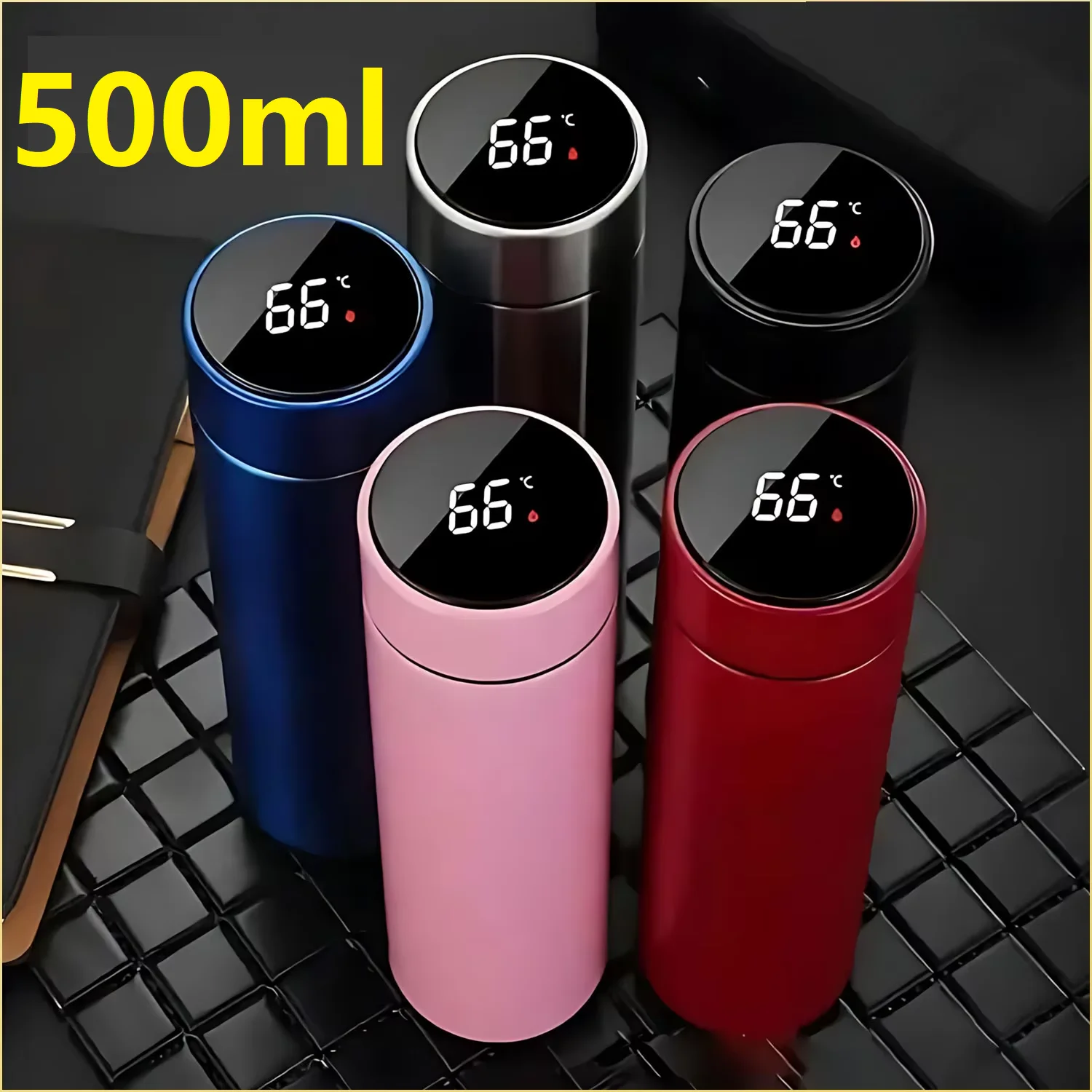 500ML Stainless Steel Thermos Cup with Separator 316 Smart Cup High Value Gift Cup Coffee Cup Father's Gift Cold Cup To Business