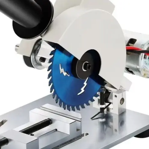 

Aluminum Alloy Table Saw DIY Woodworking Machine Portable Mini Table Saw Metal Wood Plastic Cutting Machine