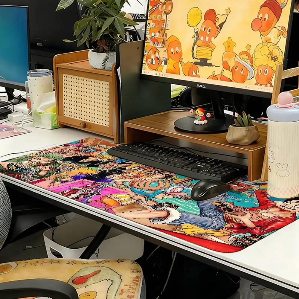 Anime O-One Piece Mouse Pad Computer Mat Deskpad Laptop Keyboard Mat Office Large Landscape Mousepad