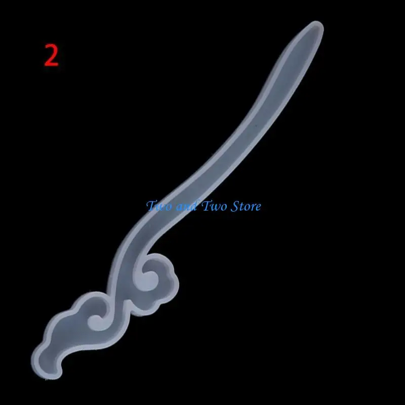 

HX6F Hairpin Silicone Mould for Resin Flower Diy Hair Jewelry Making Crafts Mold