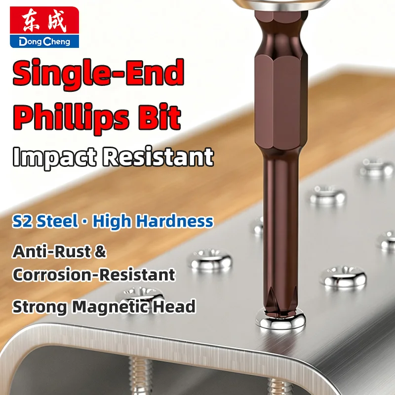 Phillips Screwdriver Bits S2 Steel Strong Magnetic 1/4 Hex Shank PH00 PH0 PH1 PH2 Slotted Anti Rust Corrosion Resistant Set