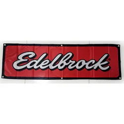 130G 150D Material Edelbrock Banner 1.5ft*5ft (45*150cm) Size for Home Flag Indoor Outdoor Decor hyk2286