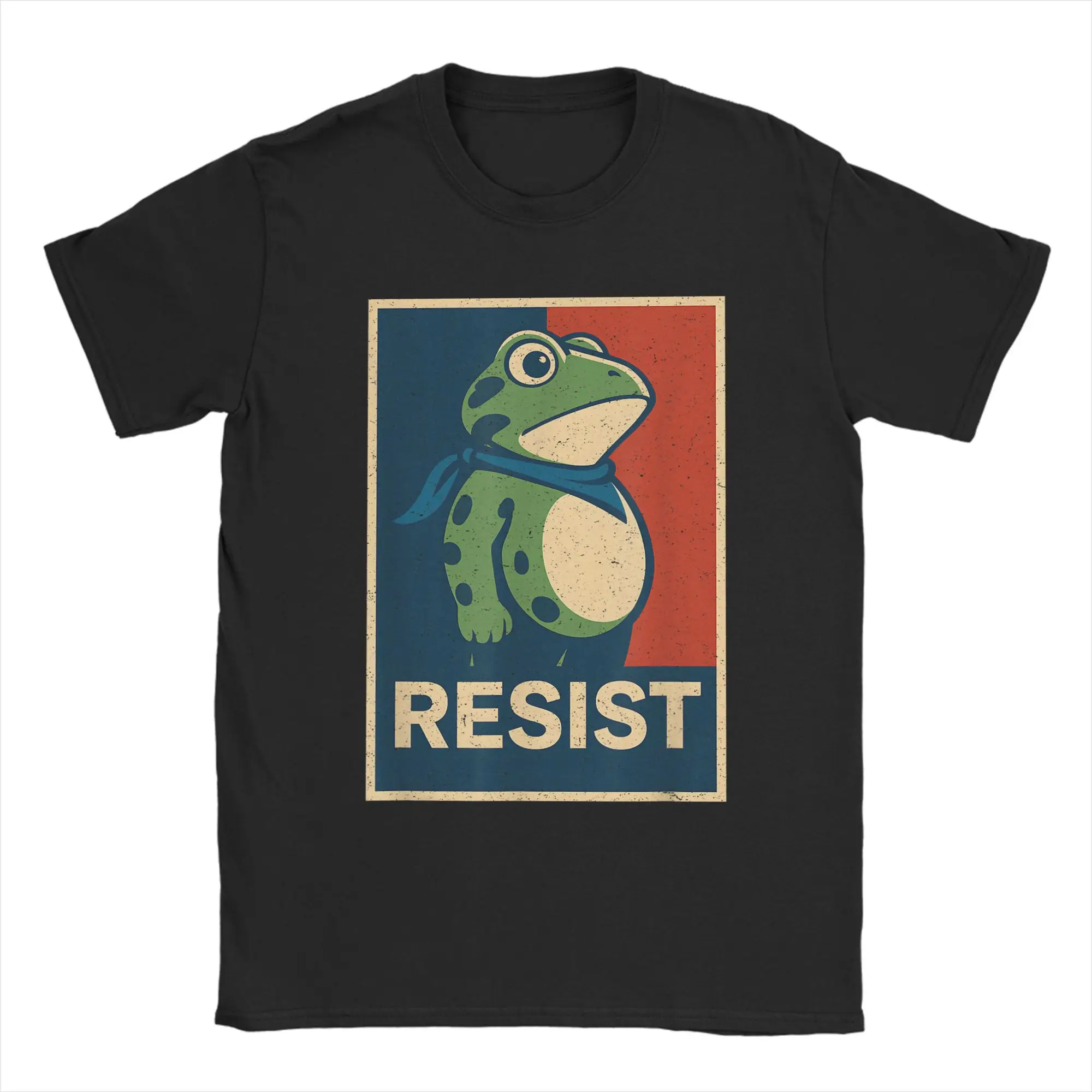 

Portland Frog Protest Retro T Shirt Summer T Shirts Men 100% Cotton O Neck 4XL 5XL 6XL Clothing Short Sleeve Vintage Tshirt