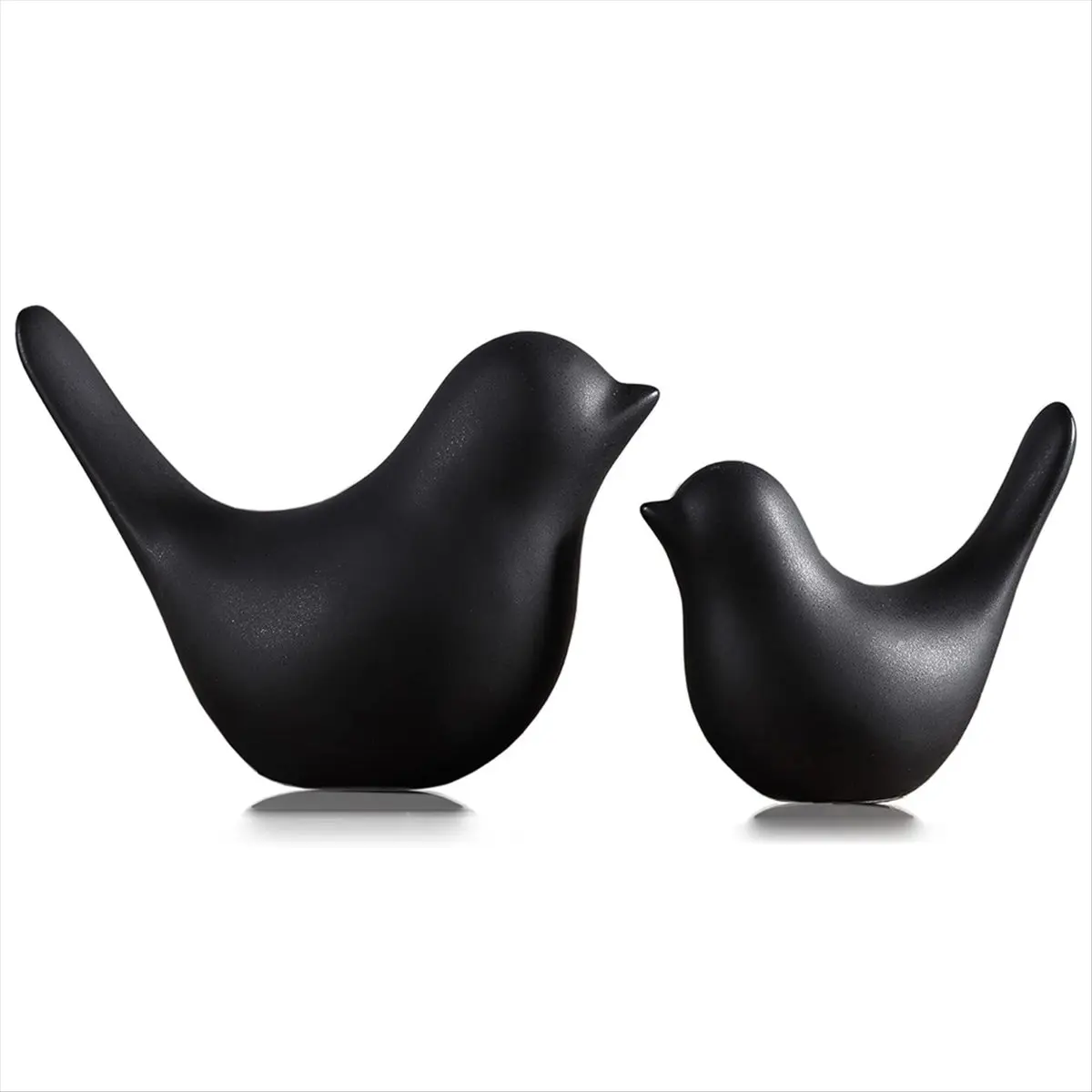 A013 Small Animal Statues Home Decor Modern Black Decorative Ornaments for Living Room, Bedroom, Desktop, Cabinets
