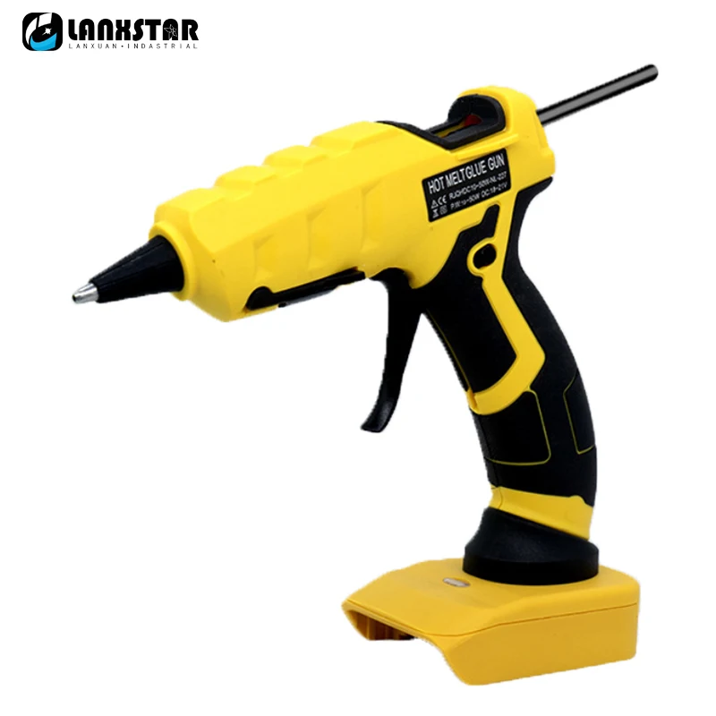 

40W Electric Hot Melt Glue Gun Glue Grab DIY Tool 7mm Glue Stick Cordless Hot Melt Welding Hot Air Gun for Dewalt 20V No Battery