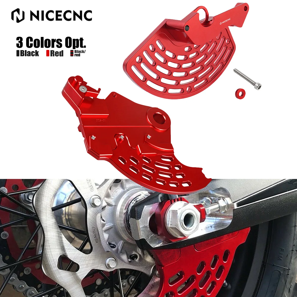 

For 2024 Beta RR 300 RR 250 RR-S 350 2013-2024 RR 125 200 RR-S 500 430 390 Front Rear Brake Disc Cover Guard Caliper Suppor Kit