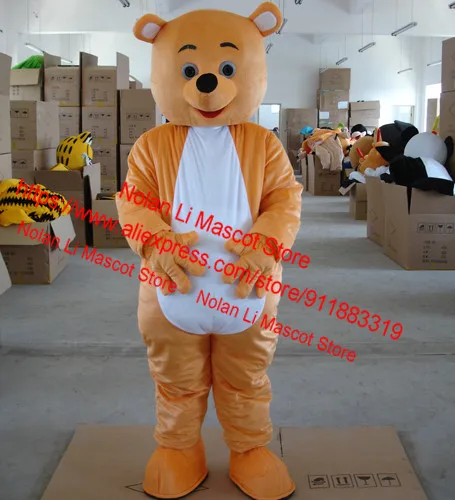 High Quality EVA Material Helmet Two Styles Bear Mascot Costume Movie Props Performance Cartoon Suit Cosplay Birthday Party 443