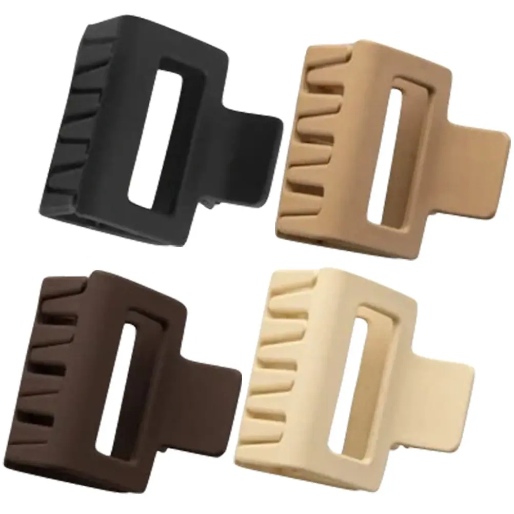 

4Pcs Resin Square Claw Clips Hair Styling Accessories Jaw Clips for Women Strong Hold Non Slip Thin Thick Hair