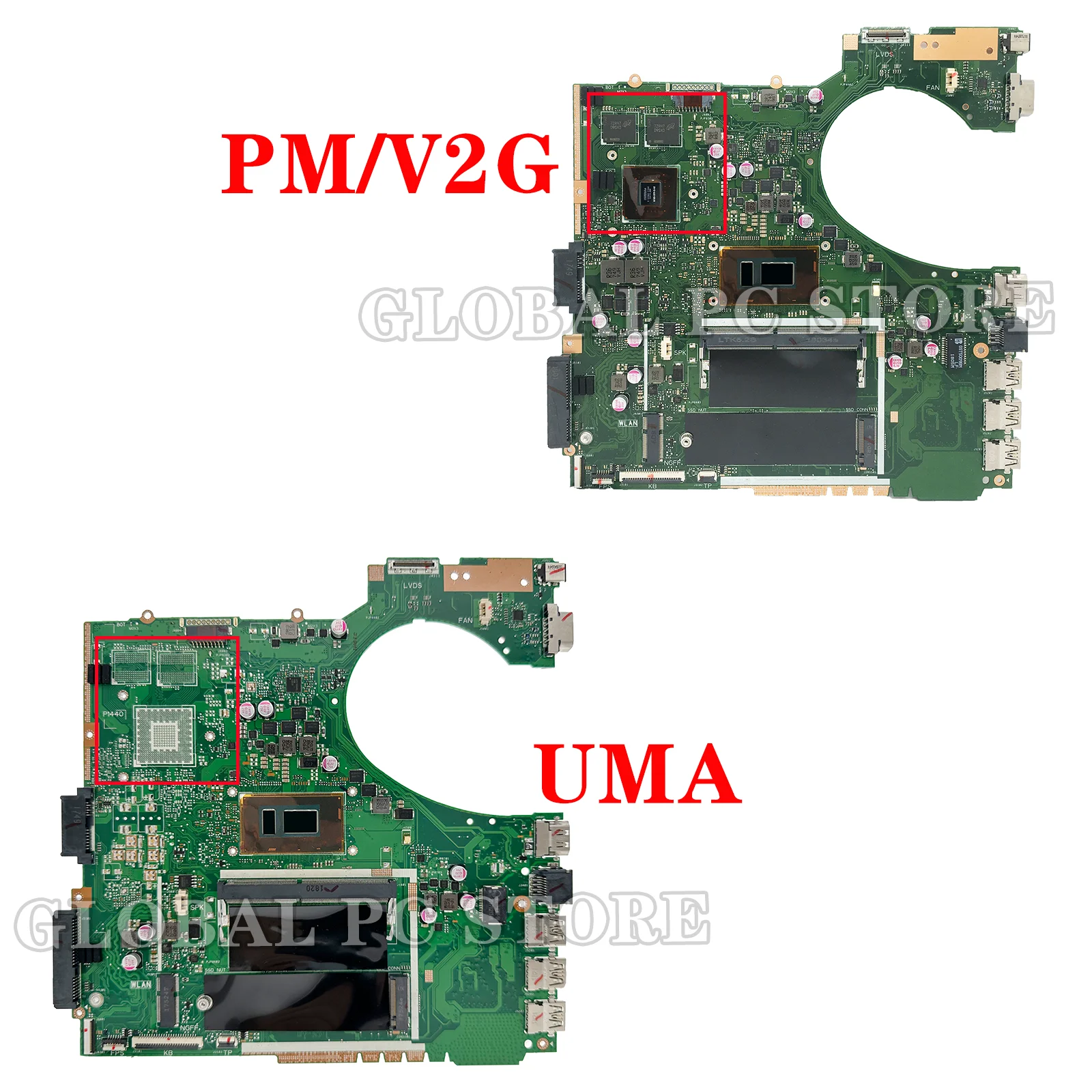 KEFU Mainboard For ASUS P1440 P1440U P1440UA P1440UF Laptop Motherboard i3 i5 i7 8th Gen 4GB-RAM 940MX/V2G UMA MAIN BOARD