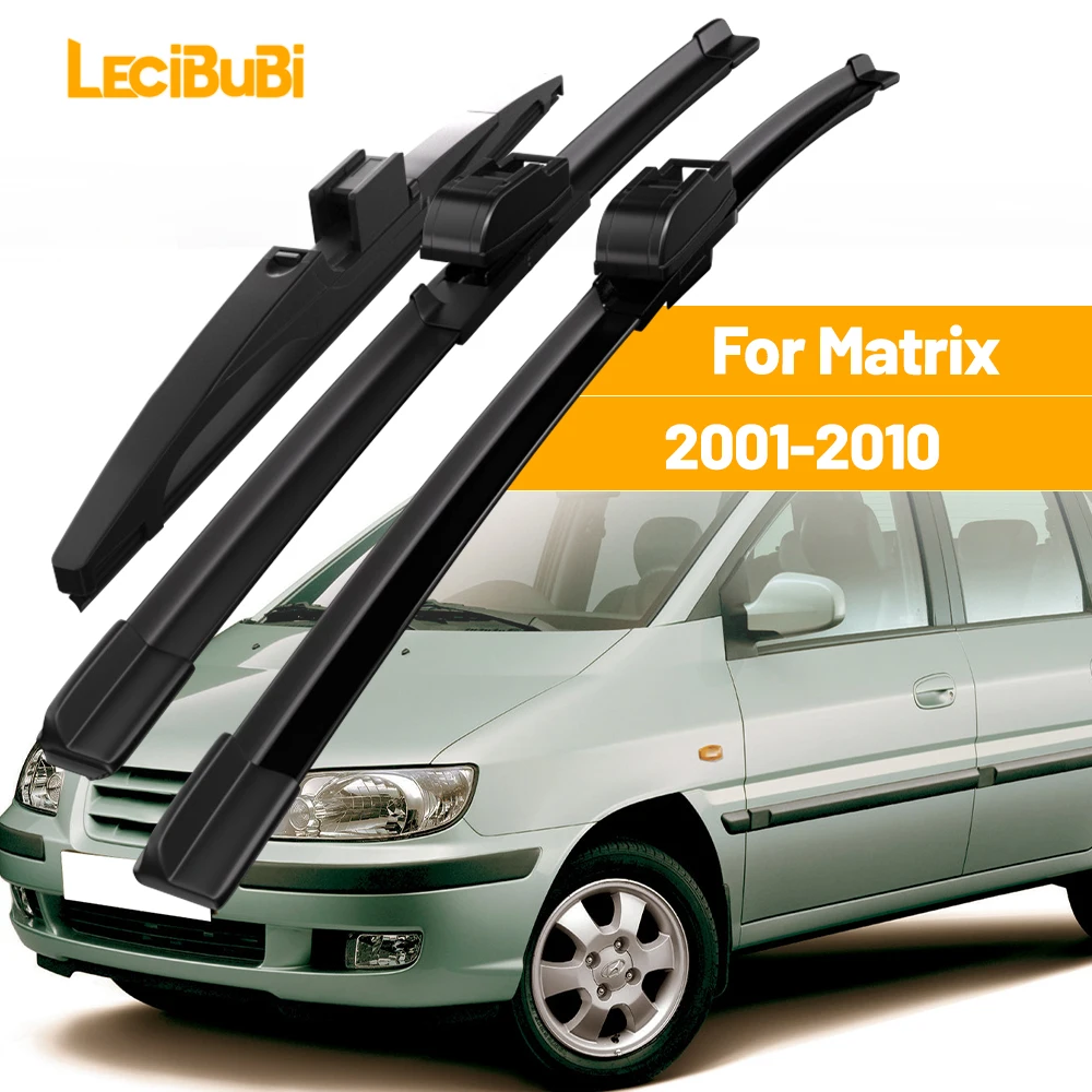 Pour Hyundai Matrix 2001-2010 1 jeu de balais d'essuie-glace avant et arrière essuie-glaces 2002 2003 2004 2005 2006 2007 2008