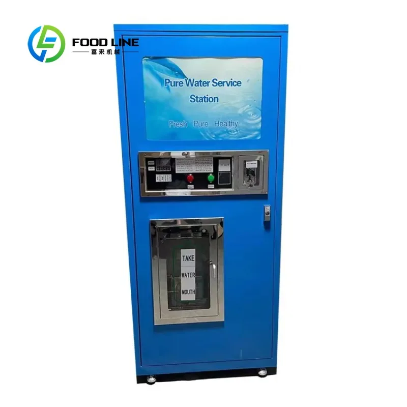 Coin-operated reverse osmosis purified drinking RO water vending machine