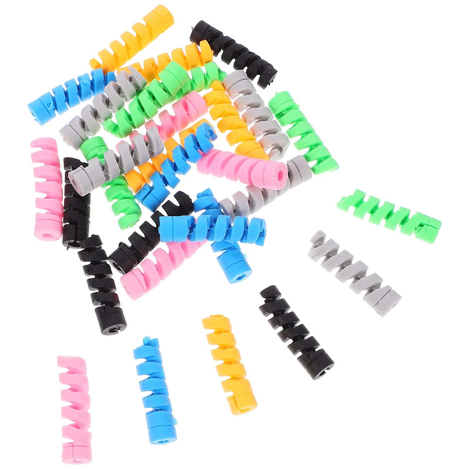 

30Pcs Silicone Cable Protector for Data Lines Flexible Cord Saver Universal Wire Protector Anti-Fray Sleeve Cover