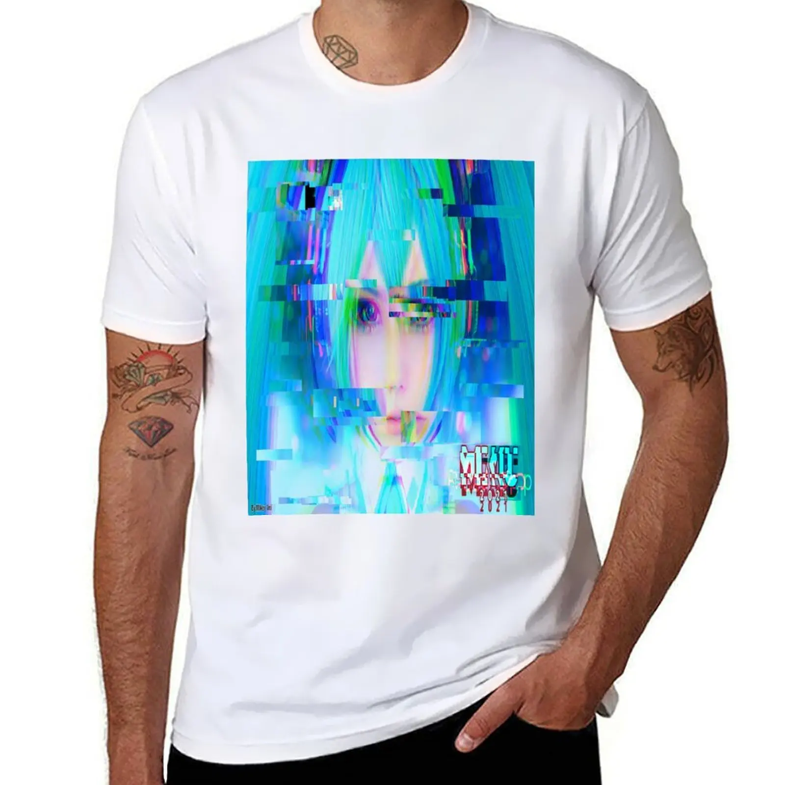 

Vaporware Miku T-Shirt t shirts with prints funny t shirts man T-Shirt