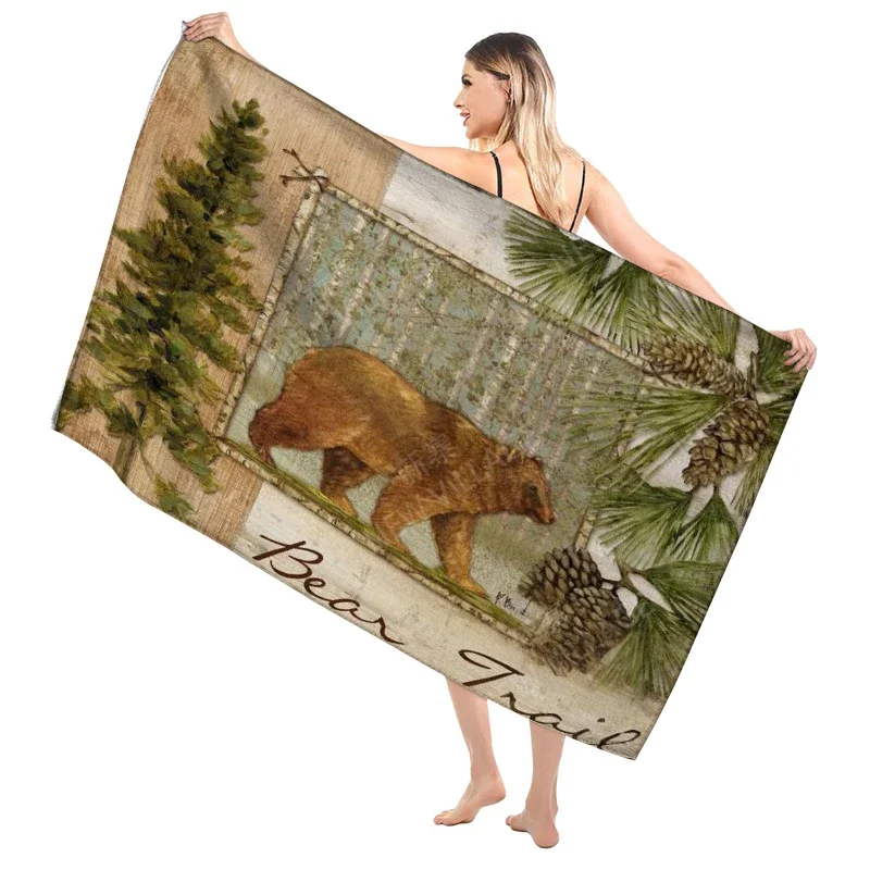 Hawaiian style bathroom adult soft bath towel sauna large beach towel modern fitness towel hotel women's shower quick drying