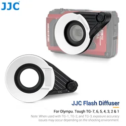 JJC Flash Diffuser With Two Adjustable Light Intensity Modes  For TG1 TG2 TG3 TG4 TG5 TG6 TG7 Camera Replaces Olympus FD-1