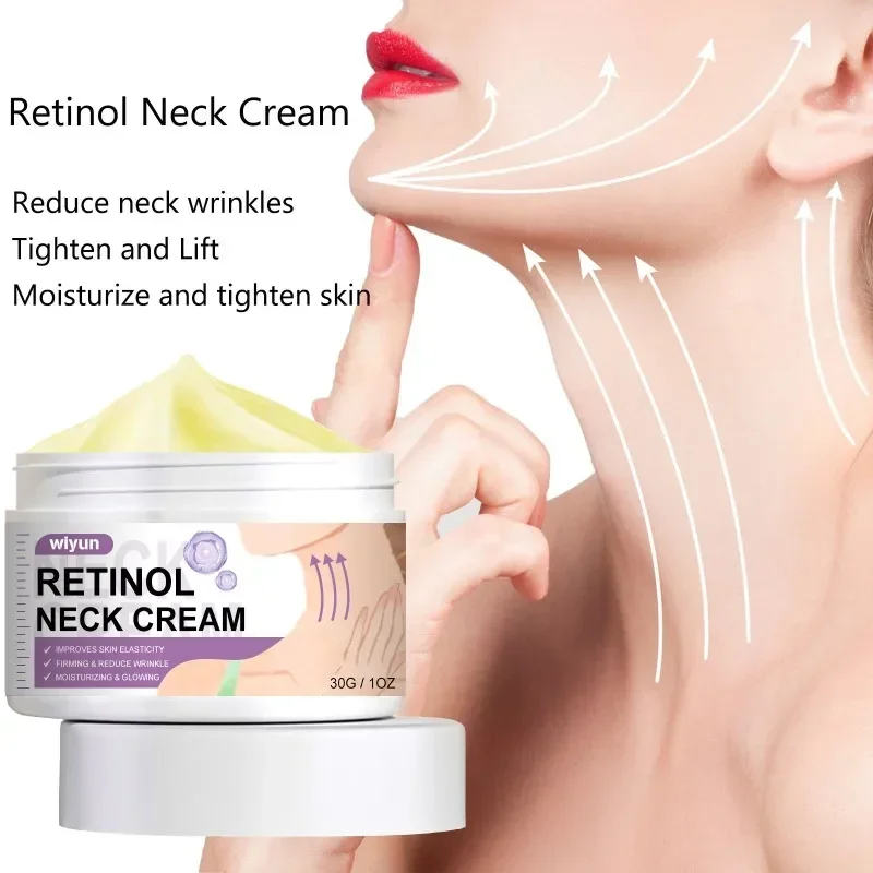 Retinol Neck Cream Reduce Neck Wrinkles Moisturizes Tighten Lift Skin Shaping Swan Neck Massage And Lifting Beauty Neck Cream