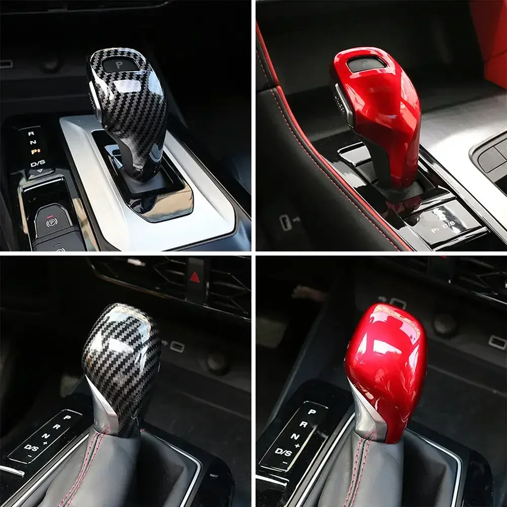 Car Gear Shift Knob Cover Carbon Fibe Shell For MG5 MG6 MG ZS HS 2020-2016 2017 2018 2019 2020 2021 Car Styling Auto Interior