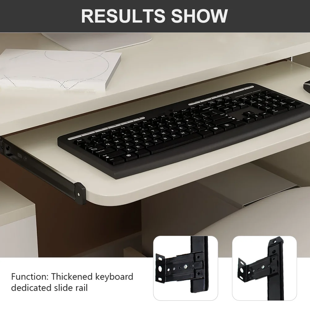 

Keyboard Slides Cold Rolled Steel Drawer Track Smooth Extension Bearings For Cabinet Closet Furniture Rail