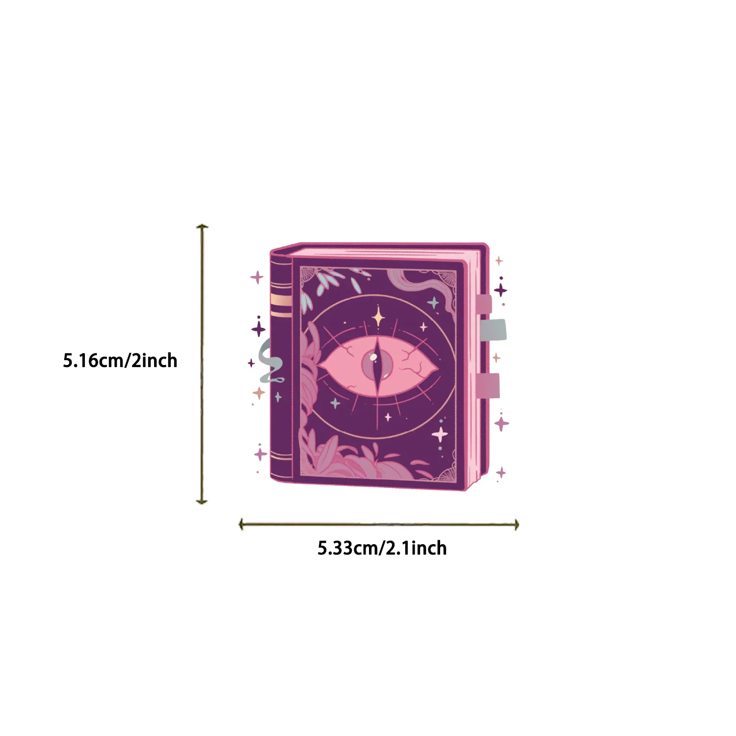 10/50 قطعة لطيف الساحرة ماجيك كتاب ملصقات الكتابة على الجدران الجمالية البلاستيكية مقاوم للماء لوح التزلج حقيبة الدراجة المحمول الهاتف الاطفال لعبة هدية