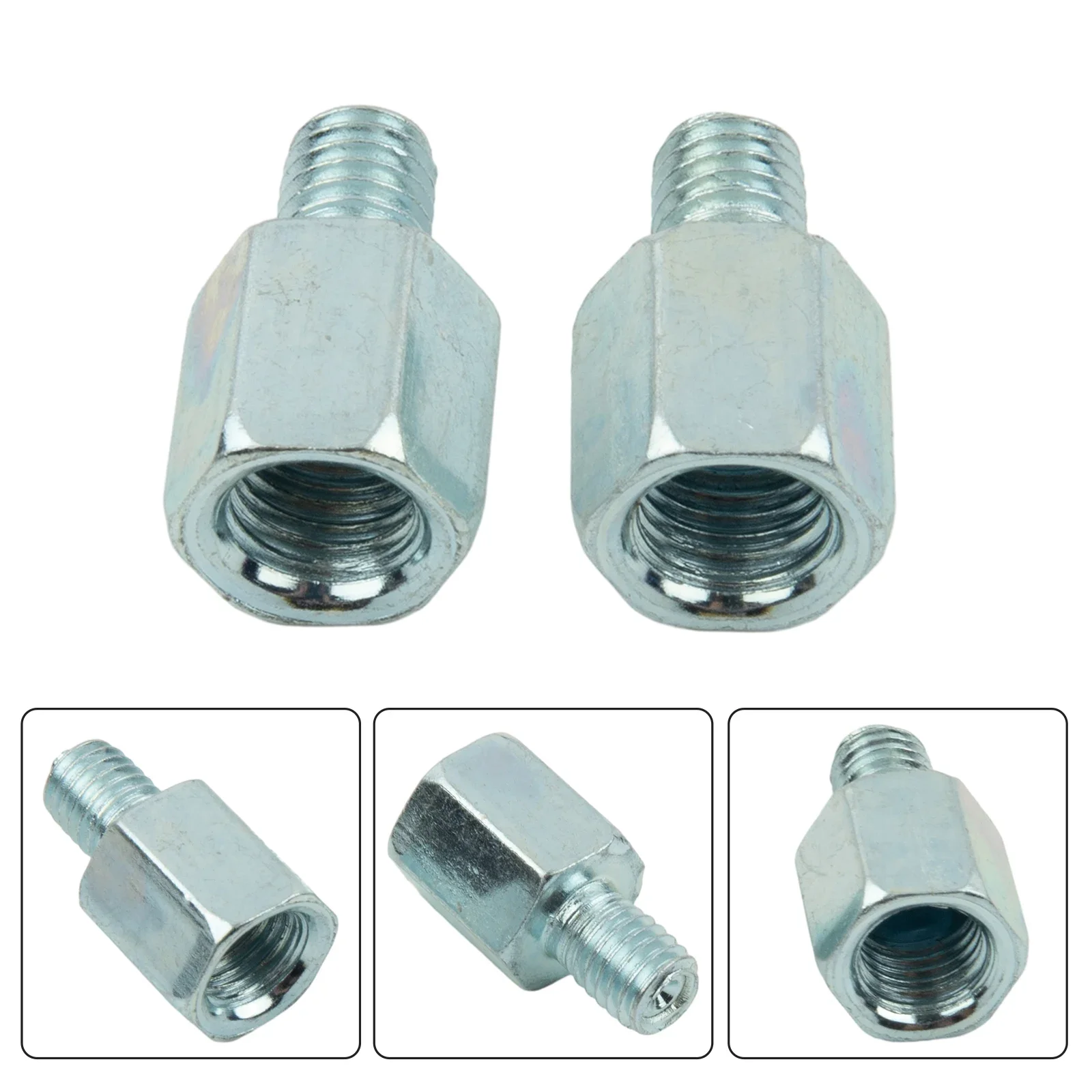 

2pcs Motorcycle 10MM 8MM Rearview Mirrors Adapters Right Left Hand Thread Clockwise Anti-clock Conversion Bolt Screws