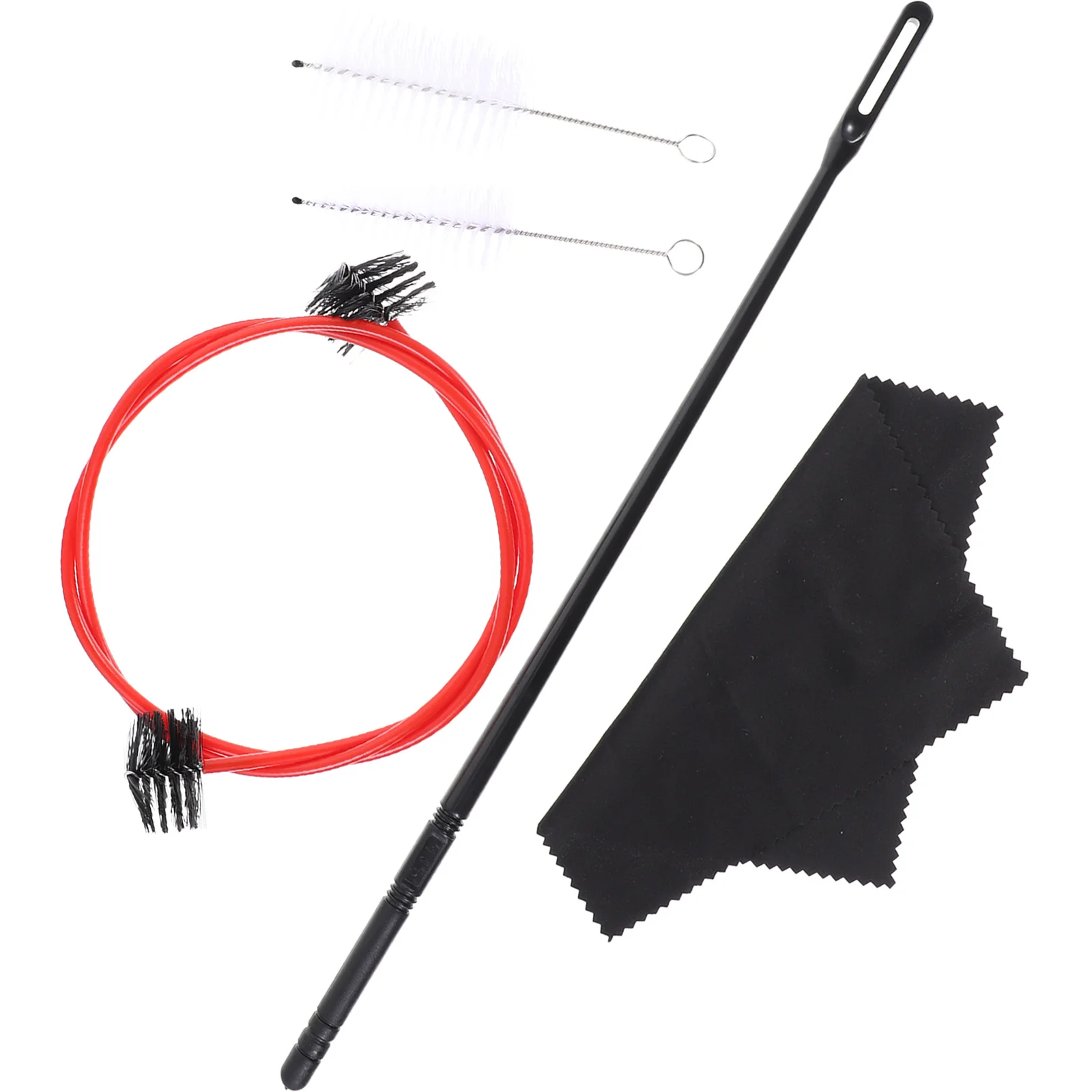 Zestaw akcesoriów do czyszczenia trąbki, bezpieczny, odporny na rozdarcia, szczotka do pielęgnacji instrumentów, narzędzie do czyszczenia kornetów i trąbek.