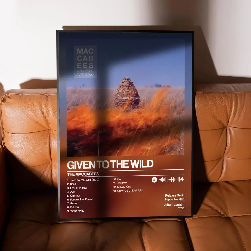 Póster autoadhesivo de The Wild The Maccabeess, pegatina de papel impermeable, arte de pared, decoración de habitación, impresión de 50x70, decoración del hogar