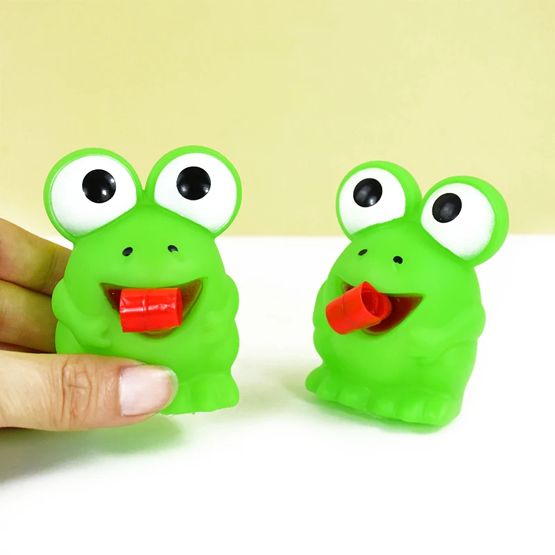 Pinch Frog Dinosaur Sticking Tongue Out Fidget Toys Kids Birthday Party Favors Children Back to School Gift Prize Pinata Filler