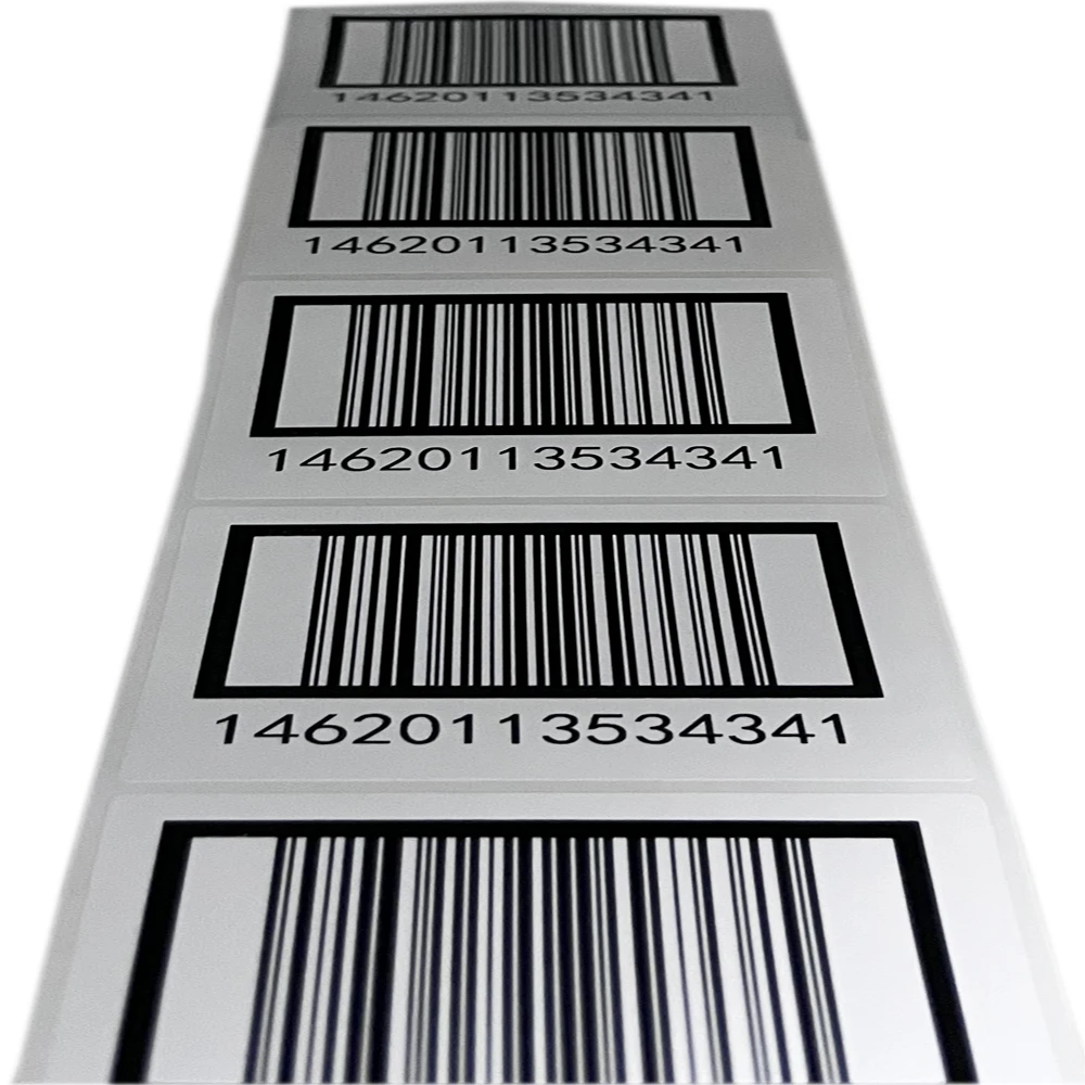 1000PCS Labels Security Seal Stickers 30X15mm Running Number Serial Numbers With Barcode Inventory Stickers Adhesvie Label