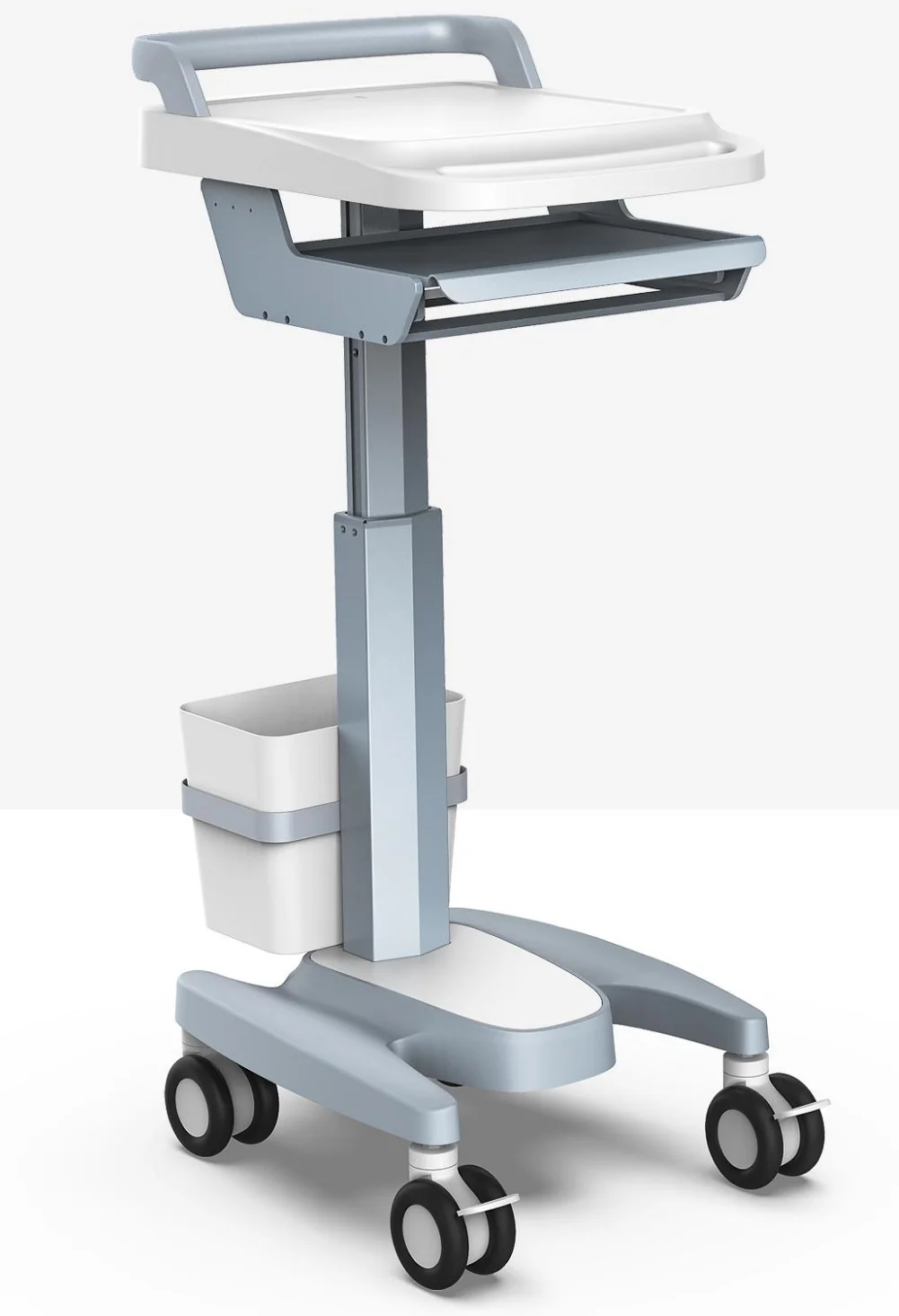 MT MEDICAL Metal ECG/Ultrasound/Endoscopy Machine Trolley Cart for Medical Equipment