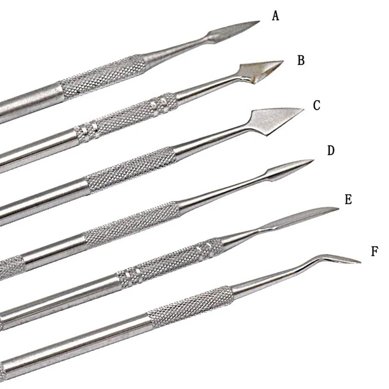 Juego de talladores de cera de doble punta, herramientas de modelado de cera, púas, cerámica polimérica, herramienta de tallado de arcilla, 12 piezas