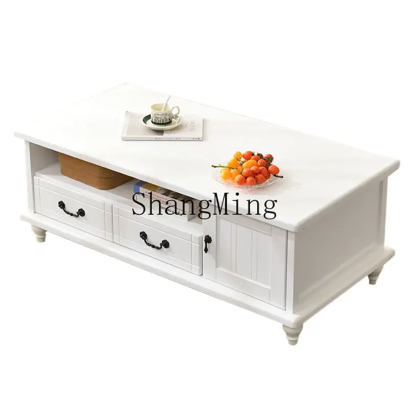 

ZYY Solid Wood Coffee Table Simple Modern Small Apartment Coffee TableCombination Living Room Coffee Table Dining Table Dual-use