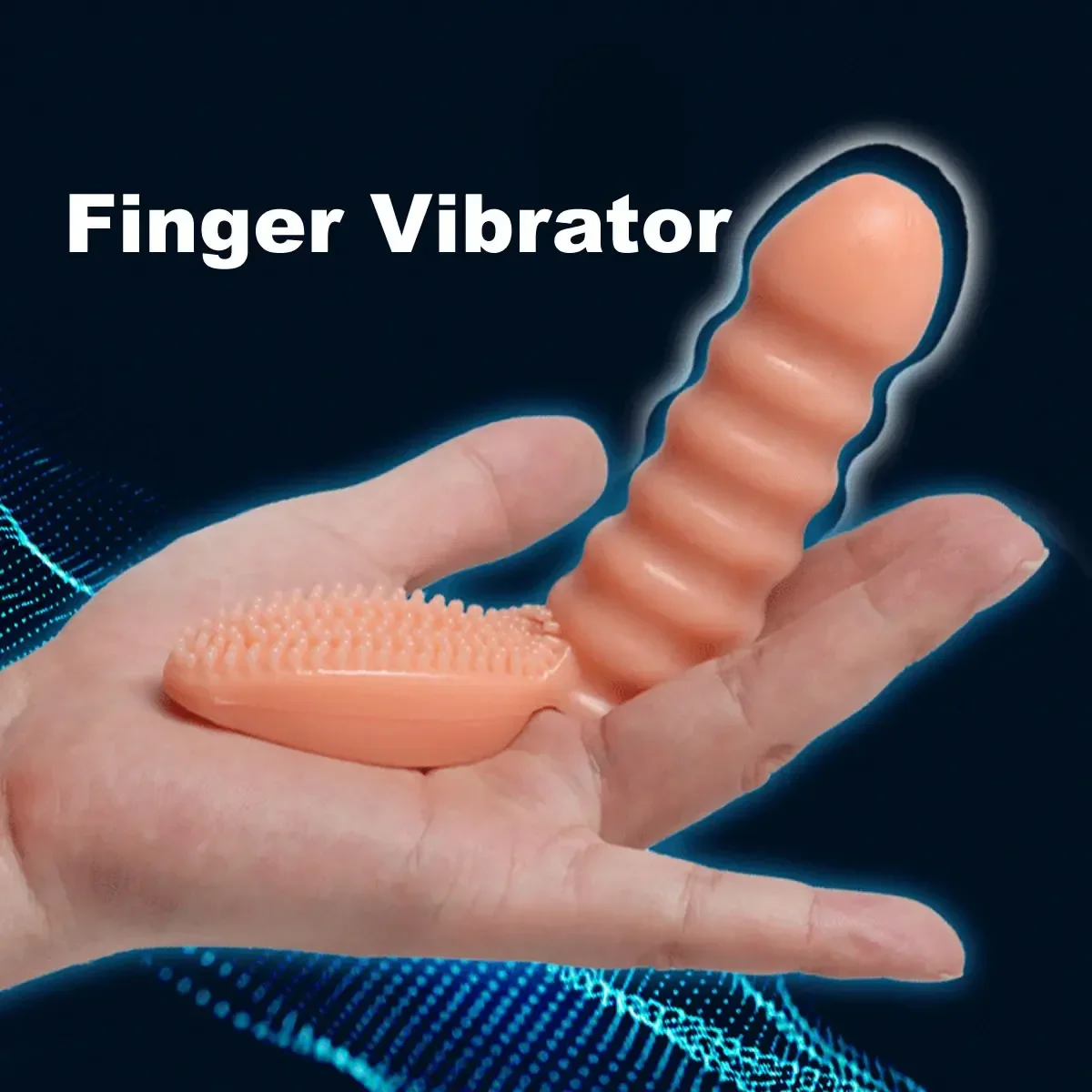 Finger Sleeve Vibrator G Spot Orgasm Massage Clit Stimulate Female Masturbator Vibrator Lesbian Sex Toys Finger Sleeve Condoms