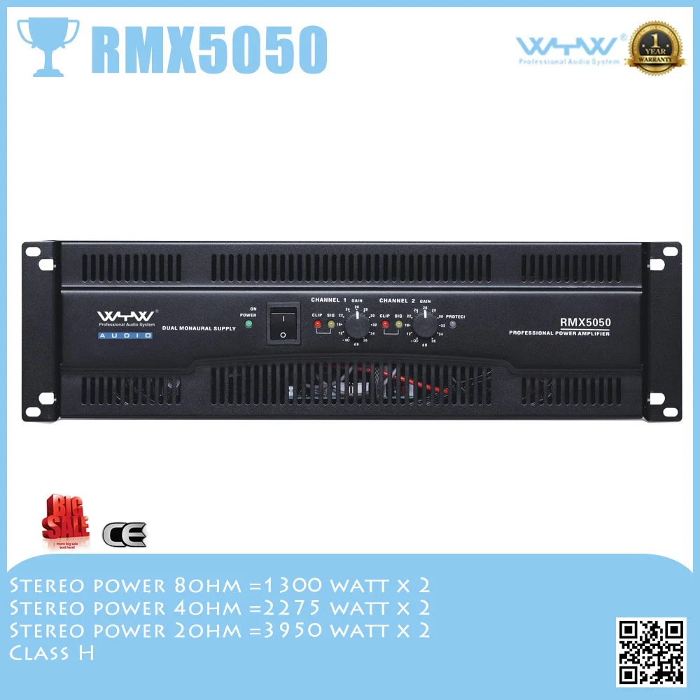 

Power System Amplifier RMX 5050 Audio Amplifier Speaker