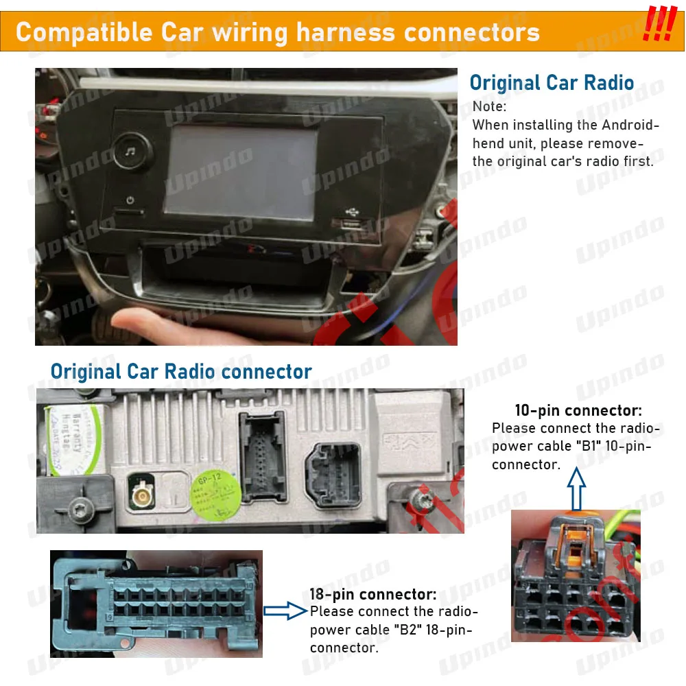 Cablaggio cavo autoradio 16 pin con presa connettore di alimentazione CANBus Adattatore CAN Bus per Opel Corsa F