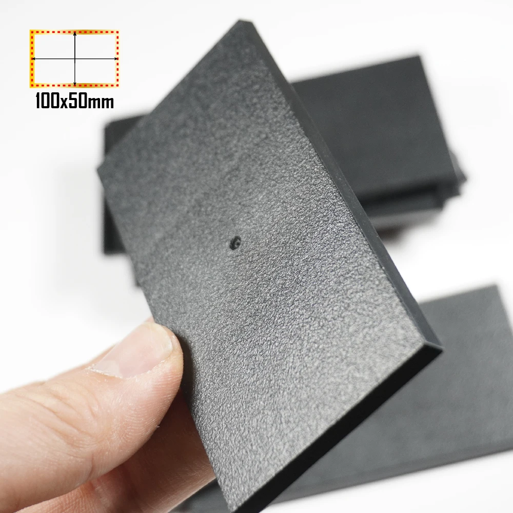 50x100mm base for wargames and table games Rectangular Bases